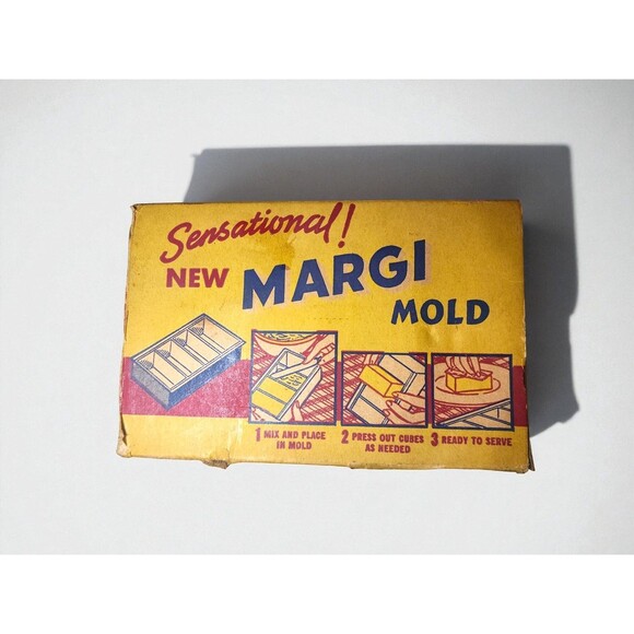 Vintage Margi Mold Margarine Butter Cuber Press New in Box Monrovia CA 1950s - Picture 3 of 6